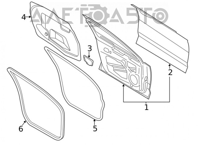 Drzwi przednie lewe FPS FP2820315 cena, od 741,81 USD