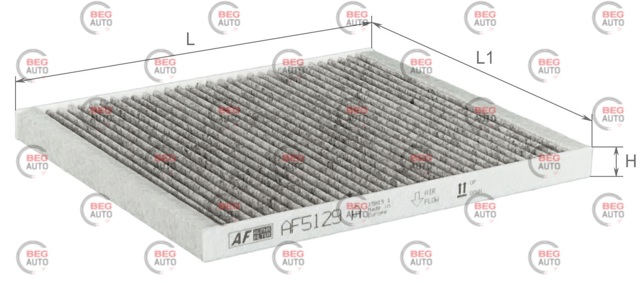 Filtr kabiny Alpha Filter AF5129A cena, od 6,29 USD