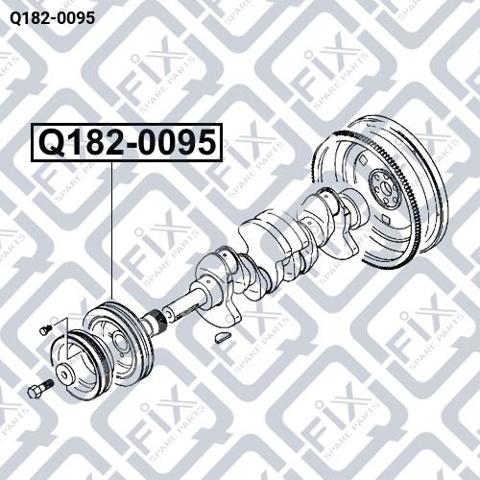Koło pasowe wału korbowego Q-fix Q1820095 cena, od 70,90 USD