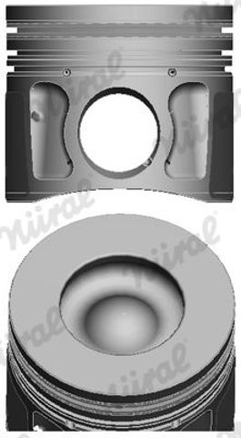 Do koszyka 8742770040 Nural Tłok, komplet do jednego cylindru, STD