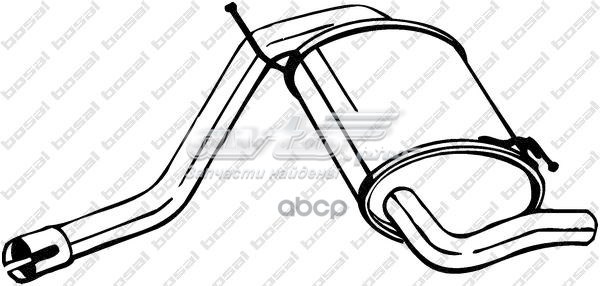 200107364R Renault (RVI) Tłumik, tylna część