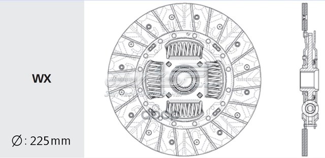 Tarcza sprzęgła VALEO HD108 cena, od 74,92 USD