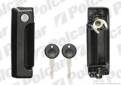 Klamka drzwi przednich zewnętrzna prawa Polcar 9566Z47 cena, od 28,19 USD