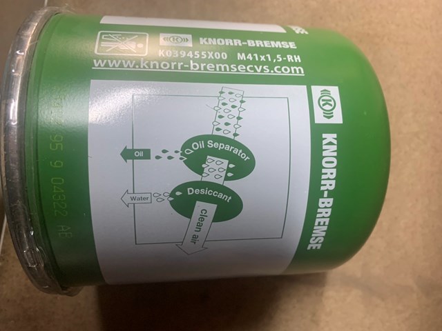 K039455X00 Knorr-bremse Filtr osuszacza powietrza (separatora oleju/wilgoci) (TRUCK)