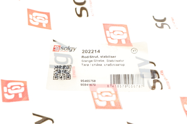 202214 Solgy Łącznik stabilizatora przedniego