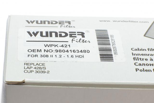 Filtr kabiny WPK421 Wunder
