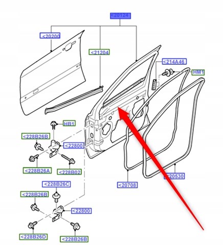 Drzwi przednie prawe do Ford S-Max  CA1
