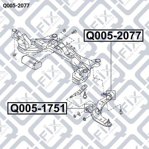 Q0052077 Q-fix Silentblock przedniego wahacza dolnego