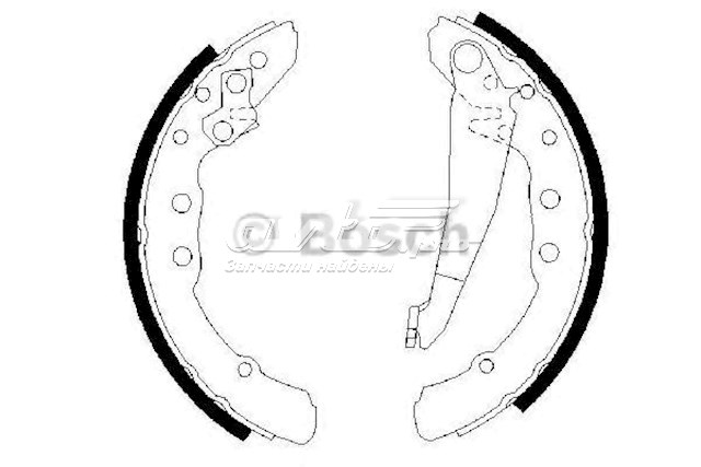 986487281 Bosch Klocki hamulcowe tylne bębnowe