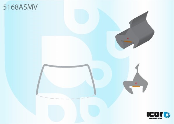 Listwa ochronna szyby przedniej do Mazda 5 II CR