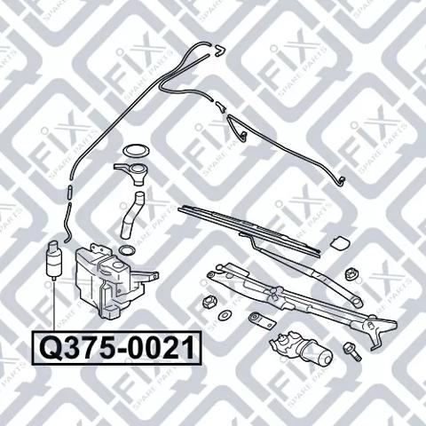 Pompka spryskiwacza szyby przedniej Q-fix Q3750021 cena, od 16,46 USD
