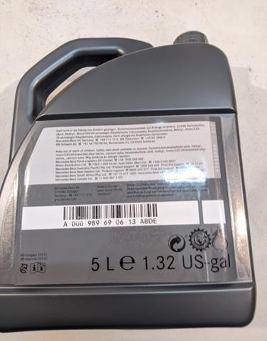 Olej do silnika Mercedes A000989690613ABDE cena, od 66,42 USD
