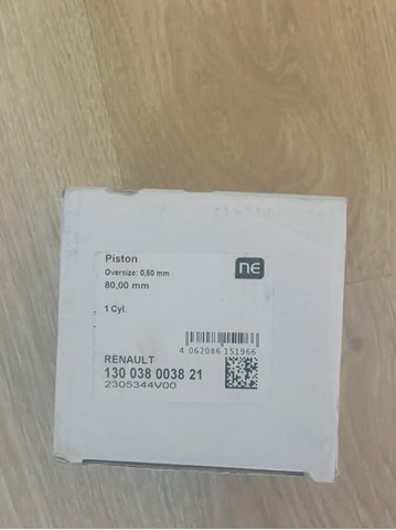 Tłok, komplet na 1 cylinder, 2. naprawa (+0,50) NE/NPR 130038003821 cena, od 42,44 USD
