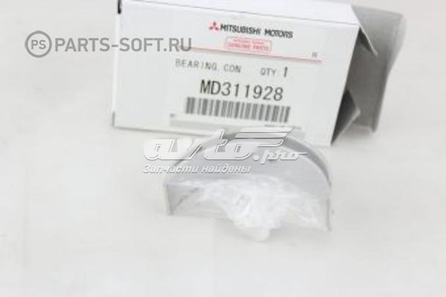 Do koszyka MD311928 Mitsubishi Panewki korbowodowe wału korbowego, zestaw, standardowe (STD)