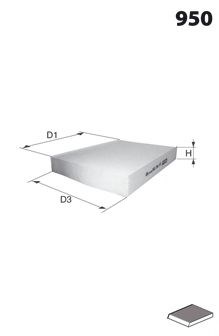 Filtr kabiny ELR7291 Mecafilter