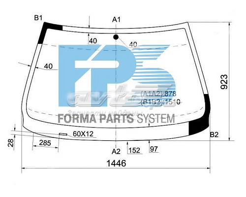 Szyba przednia do BMW 5 (E39)