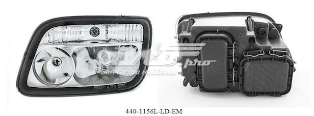 Do koszyka 4401156LLDEM Depo/Loro/Abakus Reflektor lewy