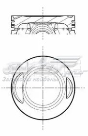 640RS101010N0 Mahle Original Zestaw pierścieni tłokowych do silnika, STD