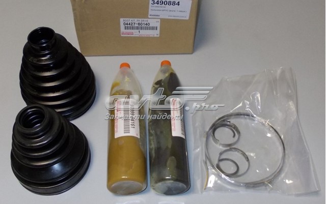 Osłony przegubów homokinetycznych półosi przedniej, zestaw 0442760141 Toyota
