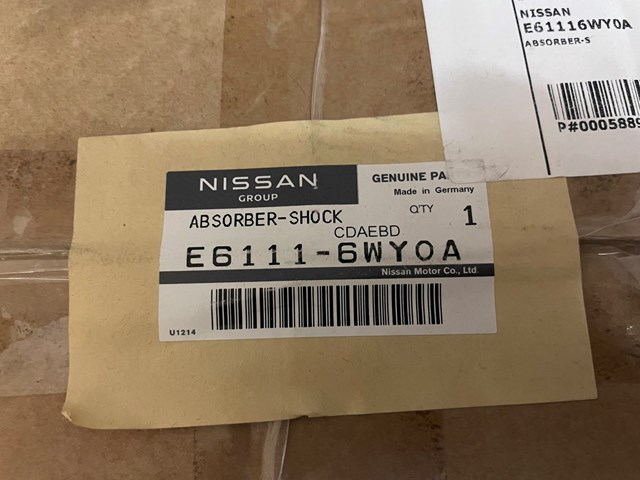Amortyzator przedni lewy Nissan/Infiniti E61116WY0A
