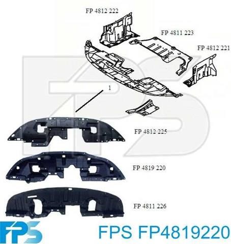 Osłona zderzaka przedniego FPS FP4819220 cena, od 41,40 USD
