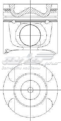 Do koszyka 8742200710 Nural Tłok, komplet na 1 cylinder, 2. naprawa (+0,50)