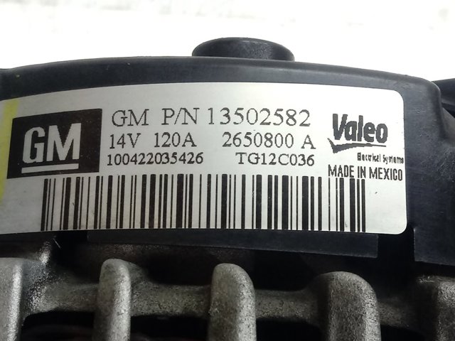 Do koszyka 13502582 General Motors Alternator