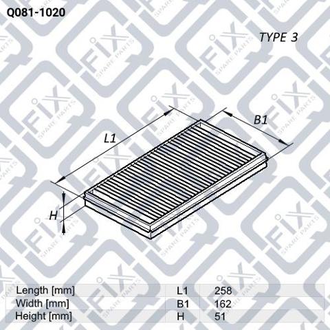 Filtr powietrza Q-fix Q0811020 cena, od 9,13 USD