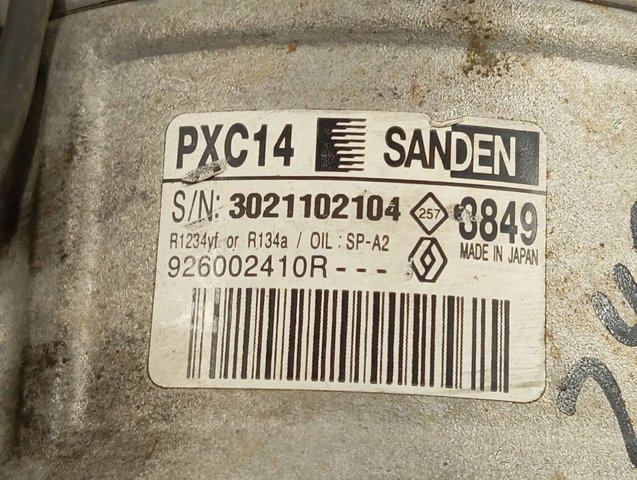 926002410R Renault (RVI) Sprężarka klimatyzacji