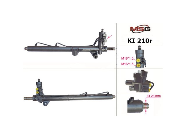 KI210R MSG Rebuilding Listwa kierownicza (maglownica)
