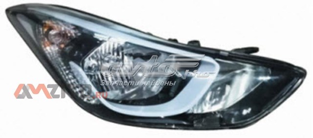 Reflektor prawy Hyundai Elantra V sedana (MD) (2010 - 2017) cena, od 83,97 USD