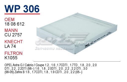 Filtr kabiny WP306 Wunder