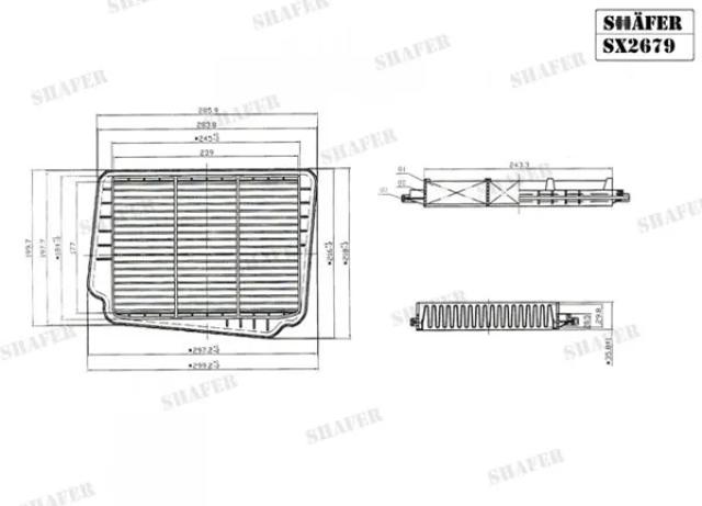 Do koszyka SX2679 Shafer Filtr powietrza