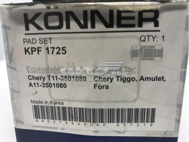 Do koszyka KPF1725 Konner Klocki hamulcowe przednie tarczowe