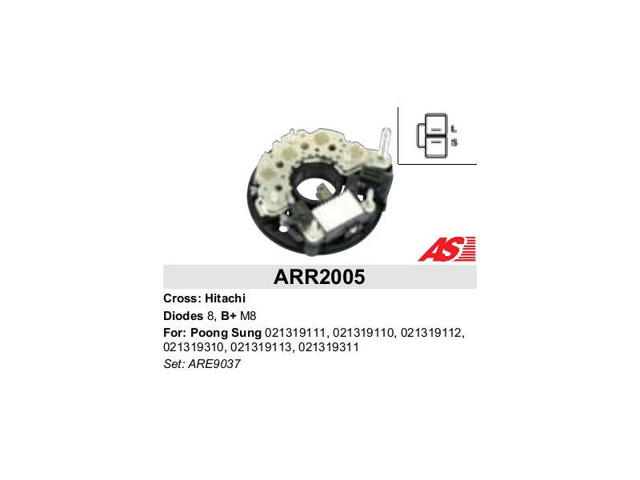 Mostek prostowniczy alternatora = Moster diodowy alternatora AS/Auto Storm ARR2005 cena, od 55,36 USD