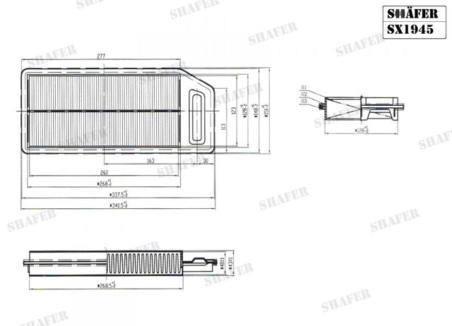 FO9022KIT MSG Zestaw naprawczy maglownicy (mechanizmu) (zestaw uszczelniaczy)