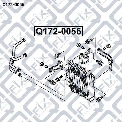 Chłodnica automatycznej/mechanicznej skrzyni biegów Q1720056 Q-fix
