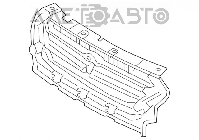 Do koszyka FP2830992 FPS Atrapa chłodnicy