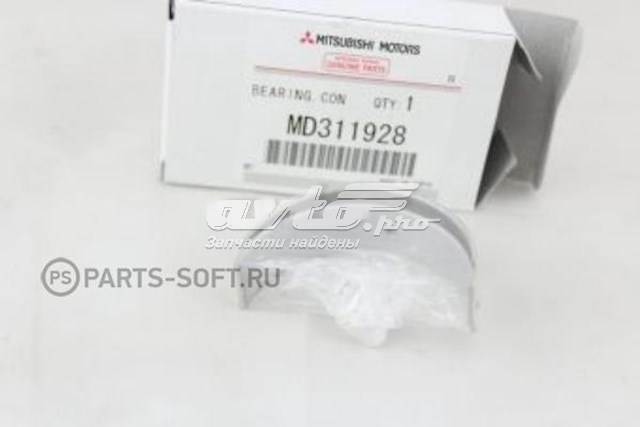 MD311928 Mitsubishi Panewki korbowodowe wału korbowego, zestaw, standardowe (STD)