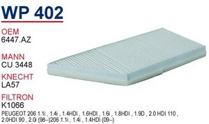 Do koszyka WP402 Wunder Filtr kabiny