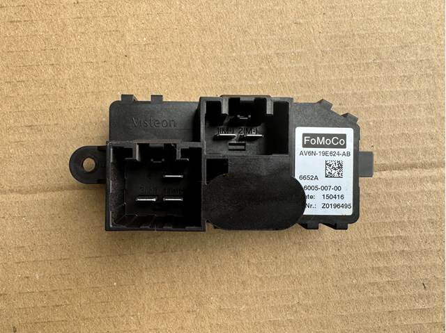 AV6N19E624AB Ford Regulator obrotów wentylatora (sterownik)