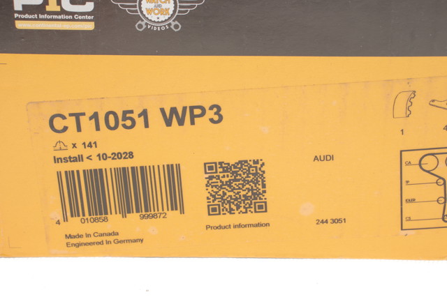 Pasek rozrządu, zestaw Continental/Siemens CT1051WP3