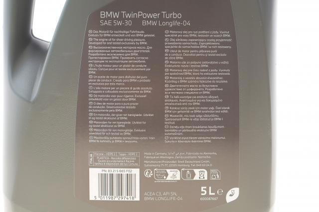 83215B65F02 BMW Olej do silnika