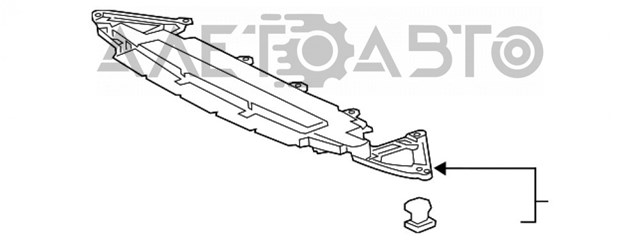 Osłona zderzaka przedniego 5261833070 Toyota