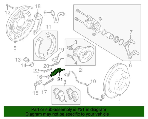 Do koszyka Zestaw naprawczy hamulca postojowego (ręcznego) Mitsubishi Outlander II XL CWW