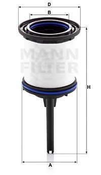 Filtr paliwa PU7008ZKIT Mann-Filter