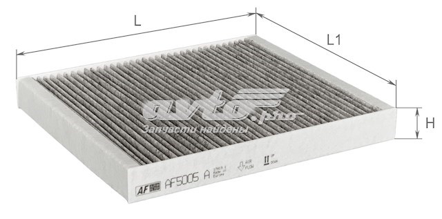 Do koszyka AF5005A Alpha Filter Filtr kabiny