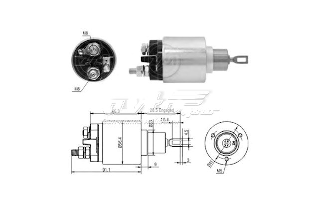 068911287H VAG elektromagnes rozrusznika