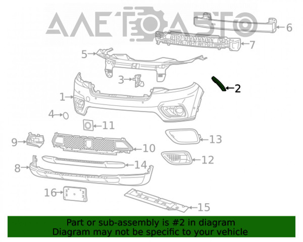 Wspornik zderzaka przedniego lewy FPS FP3813931 cena, od 15,24 USD