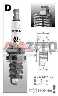 Świeca zapłonowa DR15YS9 Brisk